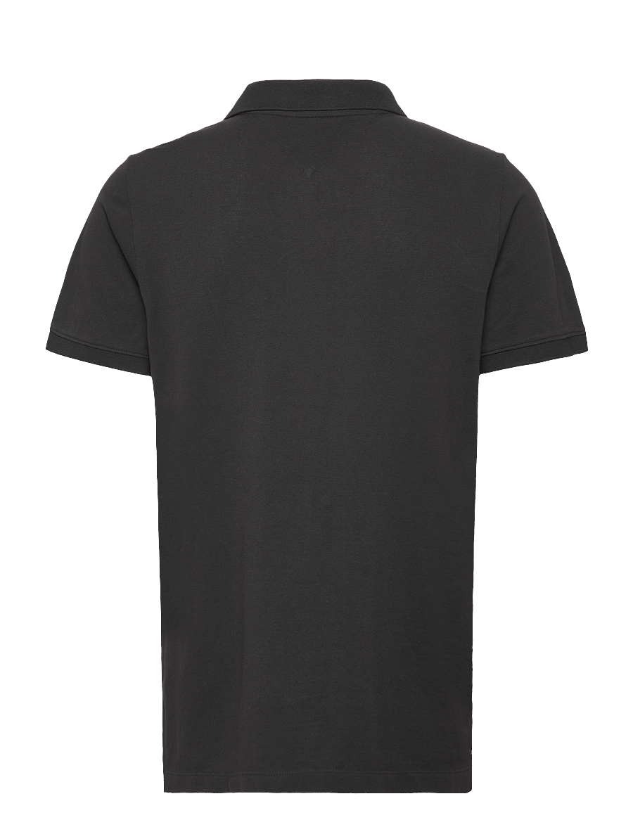 Tommy Jeans - TJM SLIM PLACKET POLO - kurzärmelig - black - 1