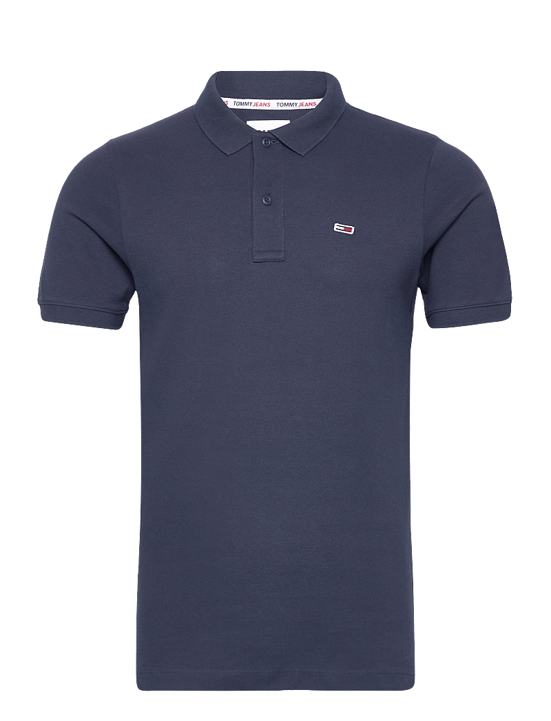 Tommy Jeans - TJM SLIM PLACKET POLO - short-sleeved polos - twilight navy - 1