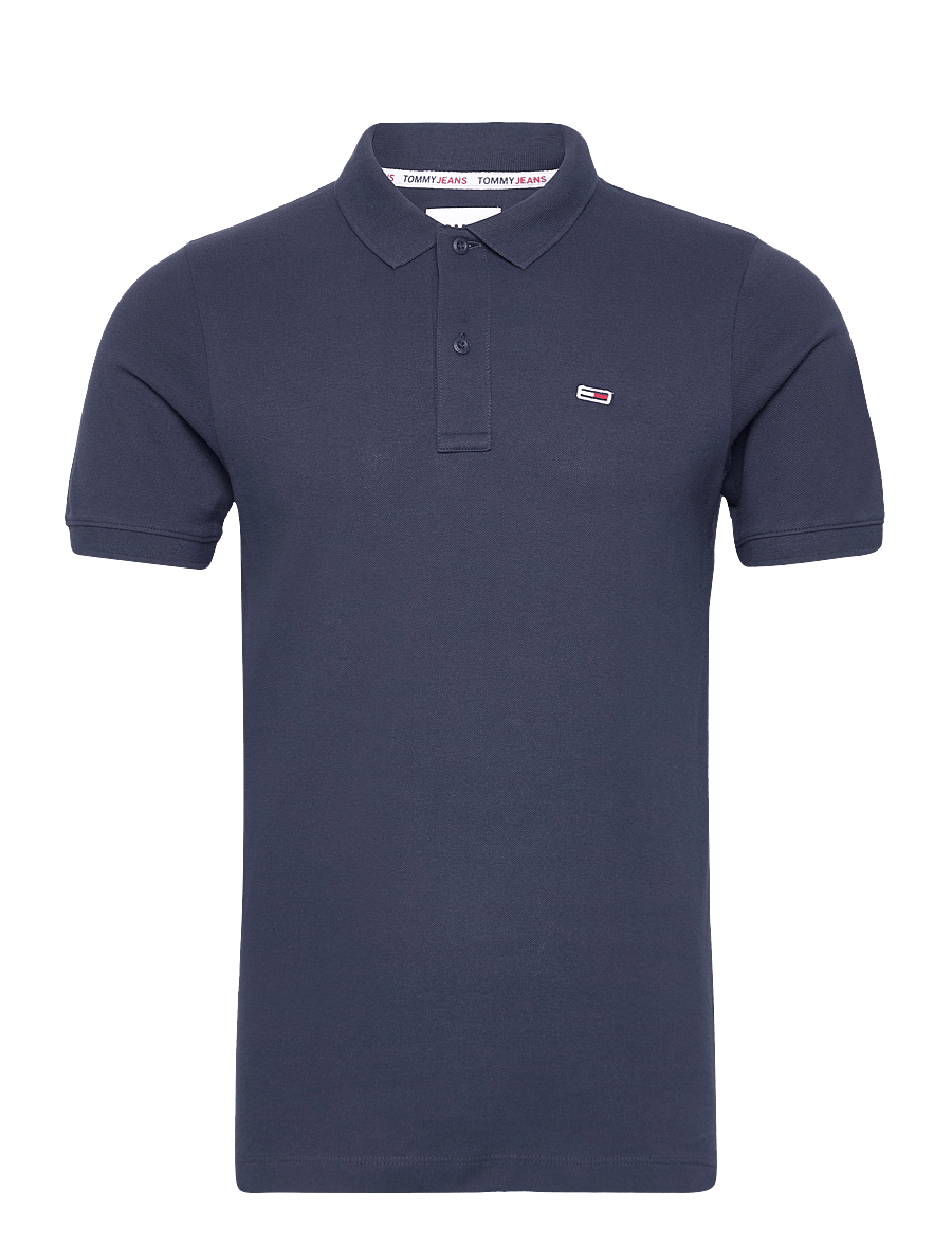 Tommy Jeans - TJM SLIM PLACKET POLO - kurzärmelig - twilight navy - 1