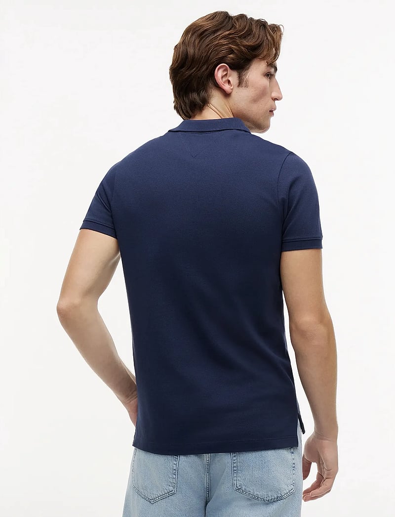 Tommy Jeans - TJM SLIM PLACKET POLO - kurzärmelig - twilight navy - 3