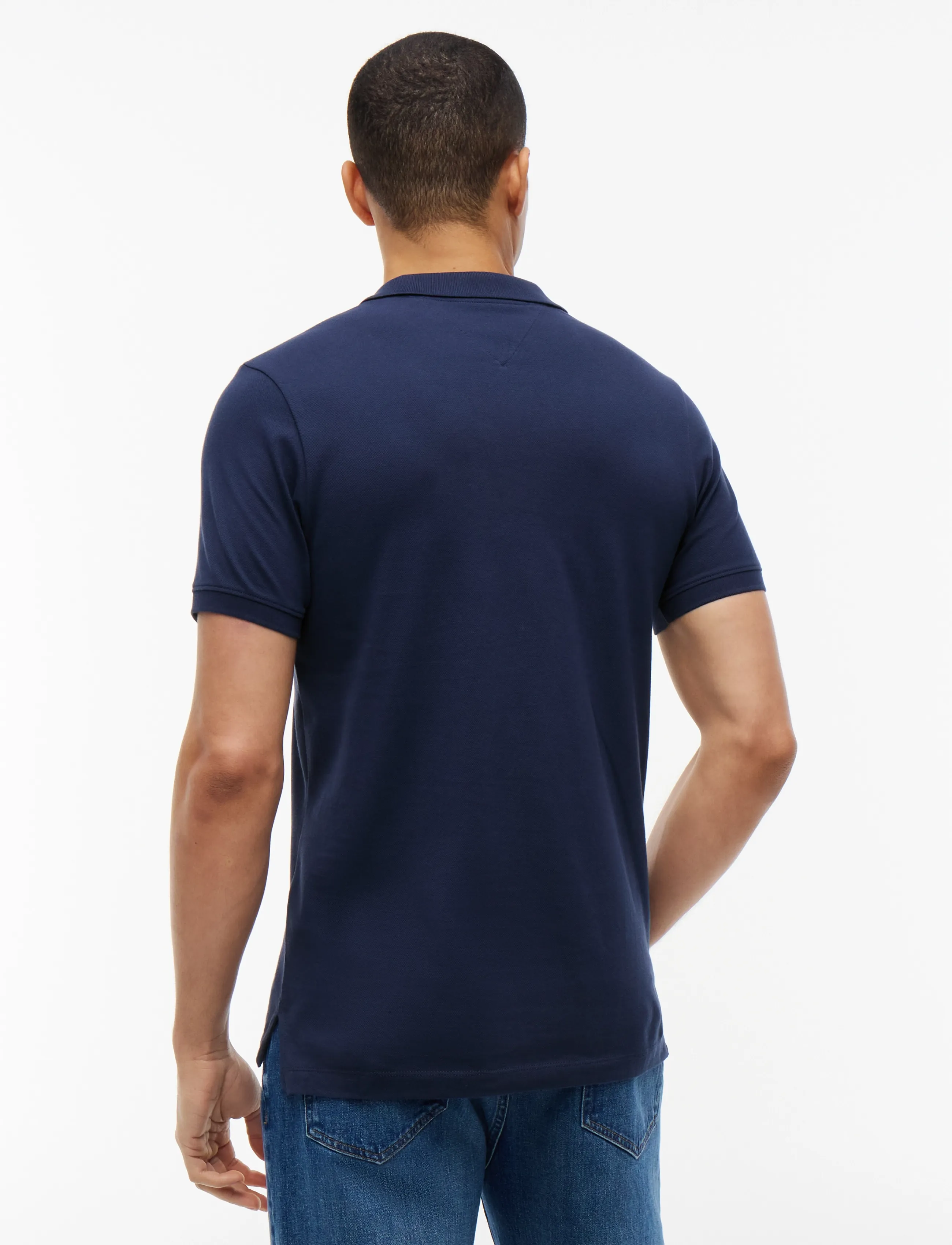 Tommy Jeans - TJM SLIM PLACKET POLO - lühikeste varrukatega polod - twilight navy - 3