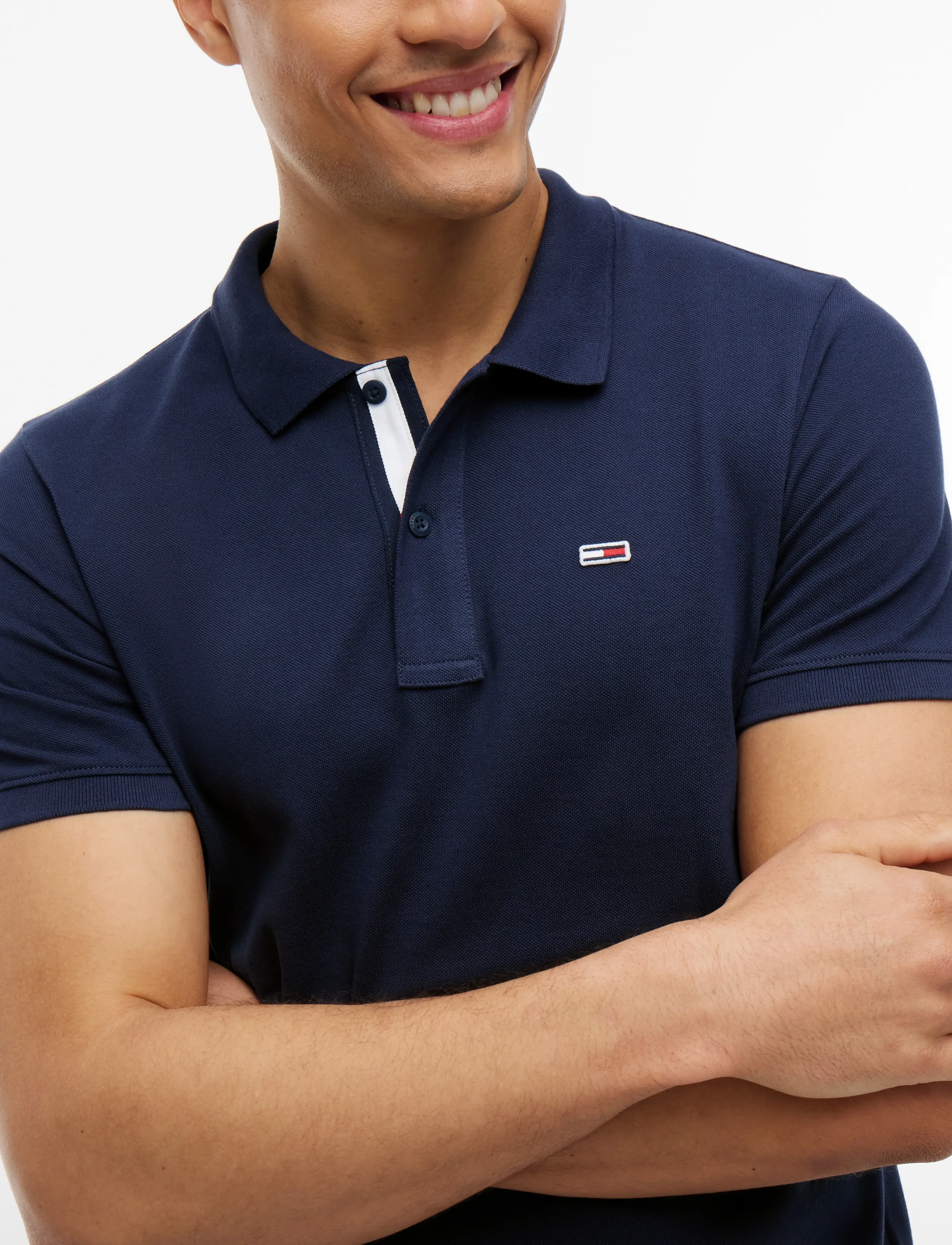Tommy Jeans - TJM SLIM PLACKET POLO - lühikeste varrukatega polod - twilight navy - 4
