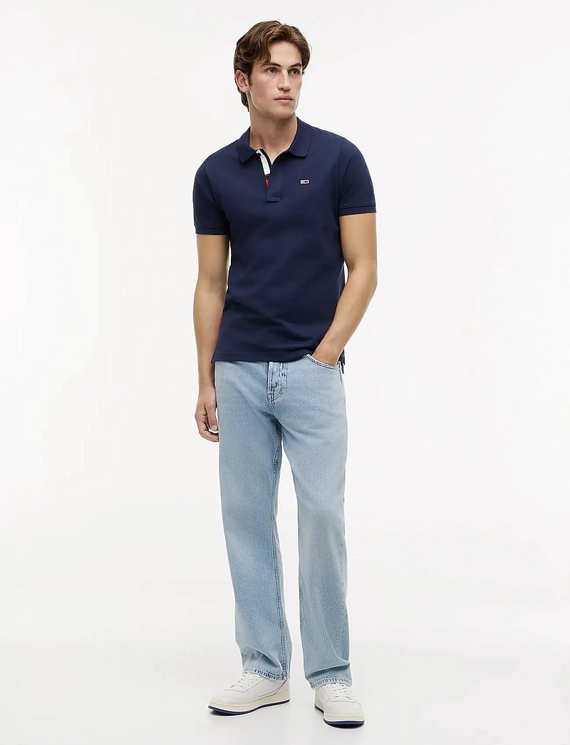 Tommy Jeans - TJM SLIM PLACKET POLO - kurzärmelig - twilight navy - 5