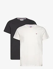 Tommy Jeans - TJM XSLIM 2PACK JERSEY TEE EXT - black / white - 0