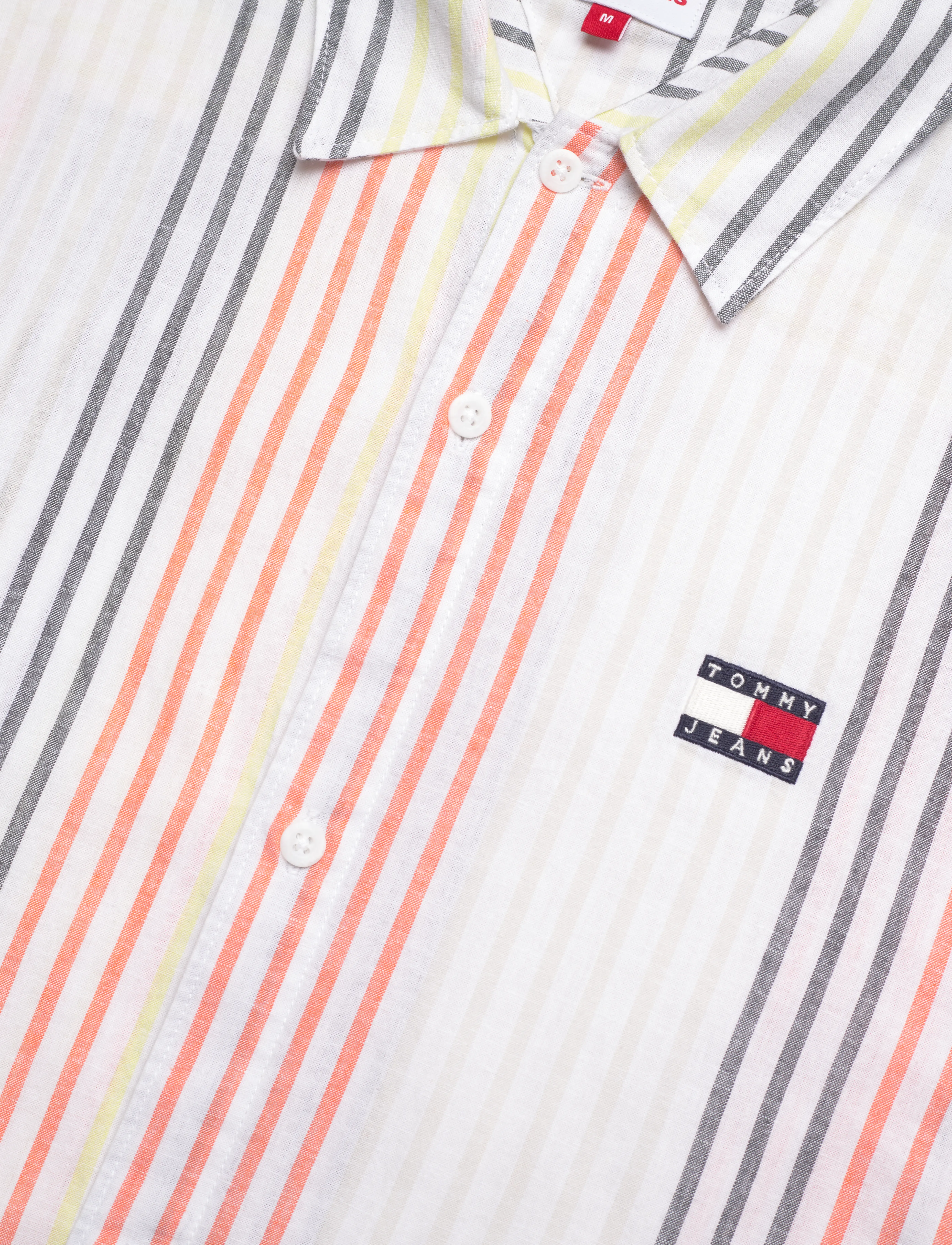 Tommy Jeans - TJM CLSC LINEN MINI STRIPE SHIRT - white / multi stripe - 3