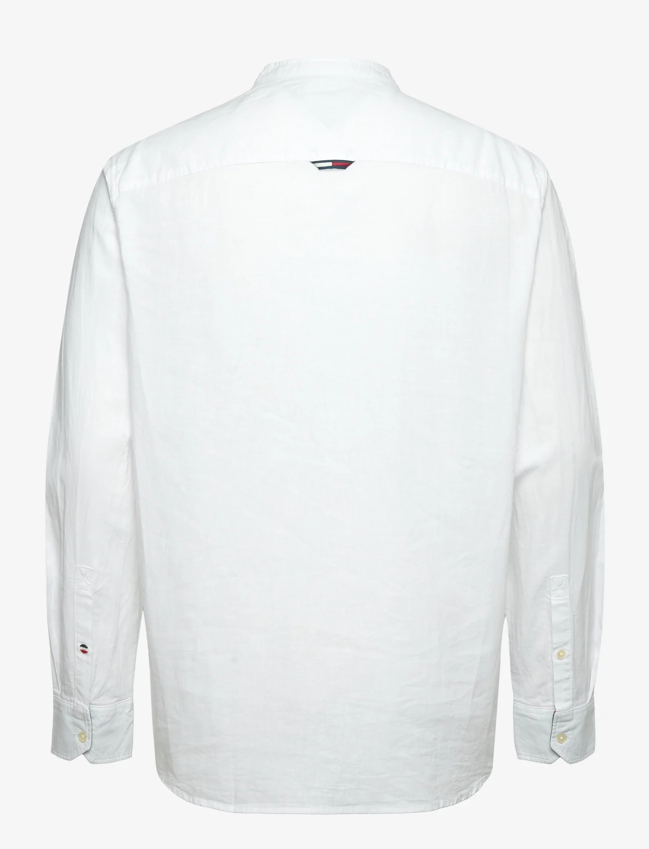 Tommy Jeans - TJM CLSC MAO LINEN BLEND SHIRT - basic shirts - white - 1
