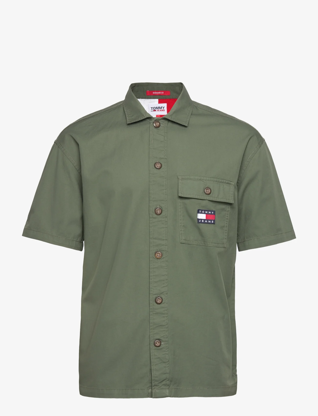 Tommy Jeans - TJM CLASSIC SOLID SS OVERSHIRT - men - avalon green - 0