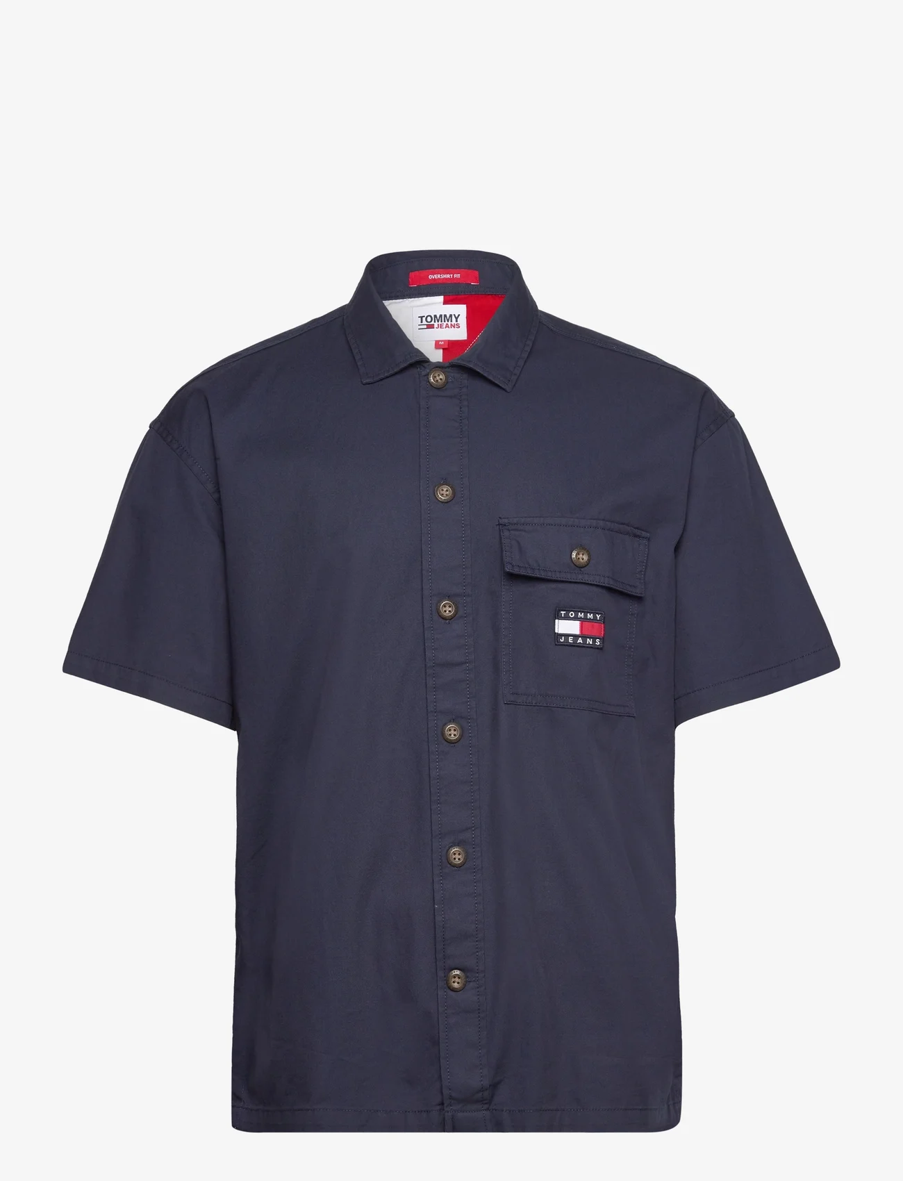 Tommy Jeans - TJM CLASSIC SOLID SS OVERSHIRT - men - twilight navy - 0