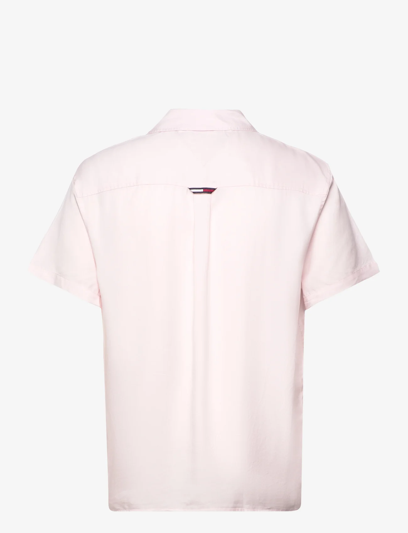 Tommy Jeans - TJM CLSC SOLID CAMP SHIRT - kortermede t-skjorter - faint pink - 1