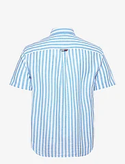 Tommy Jeans - TJM RLX SS STRIPE LINEN SHIRT - kortärmade t-shirts - skysail / stripe - 1