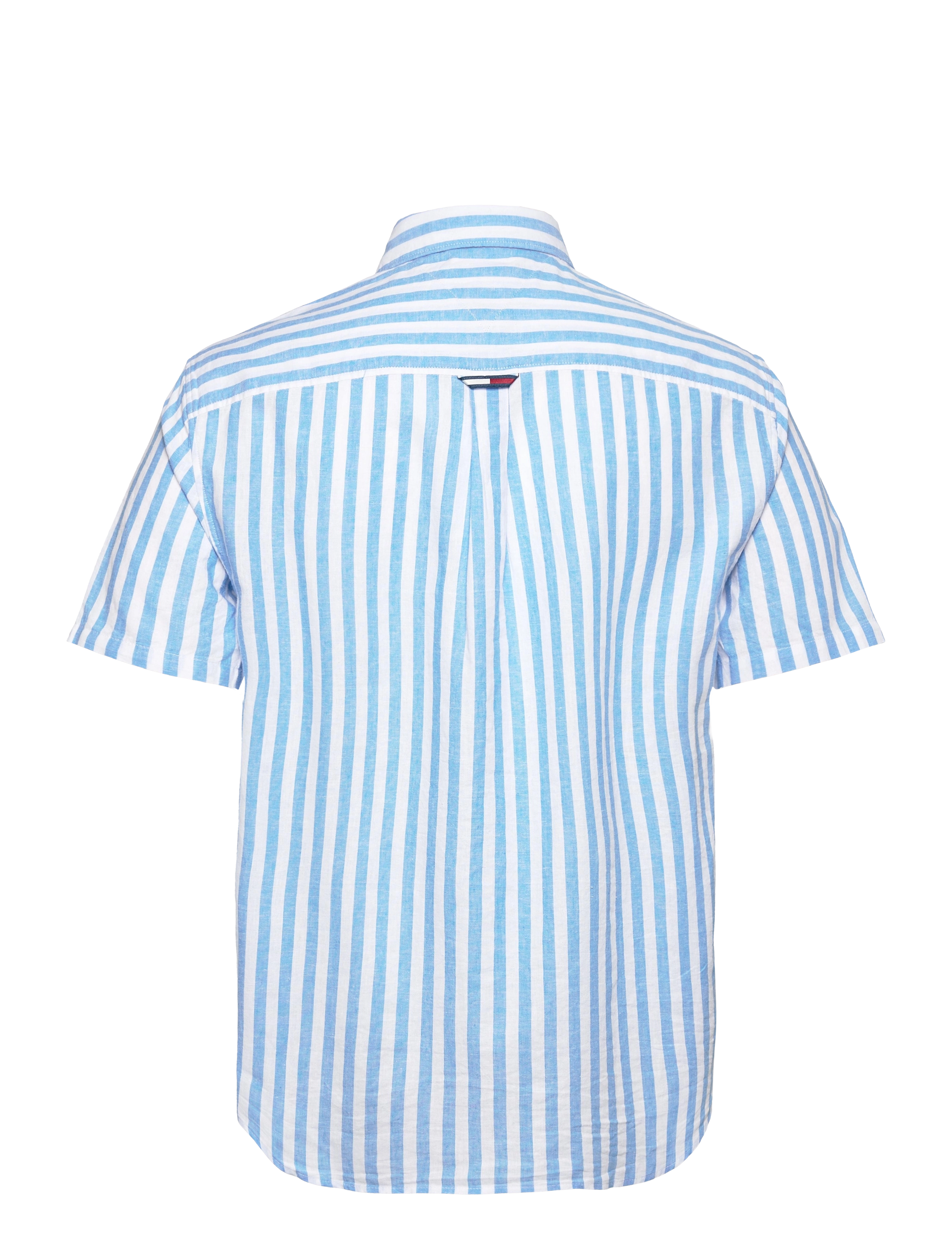 Tommy Jeans - TJM RLX SS STRIPE LINEN SHIRT - skysail / stripe - 1