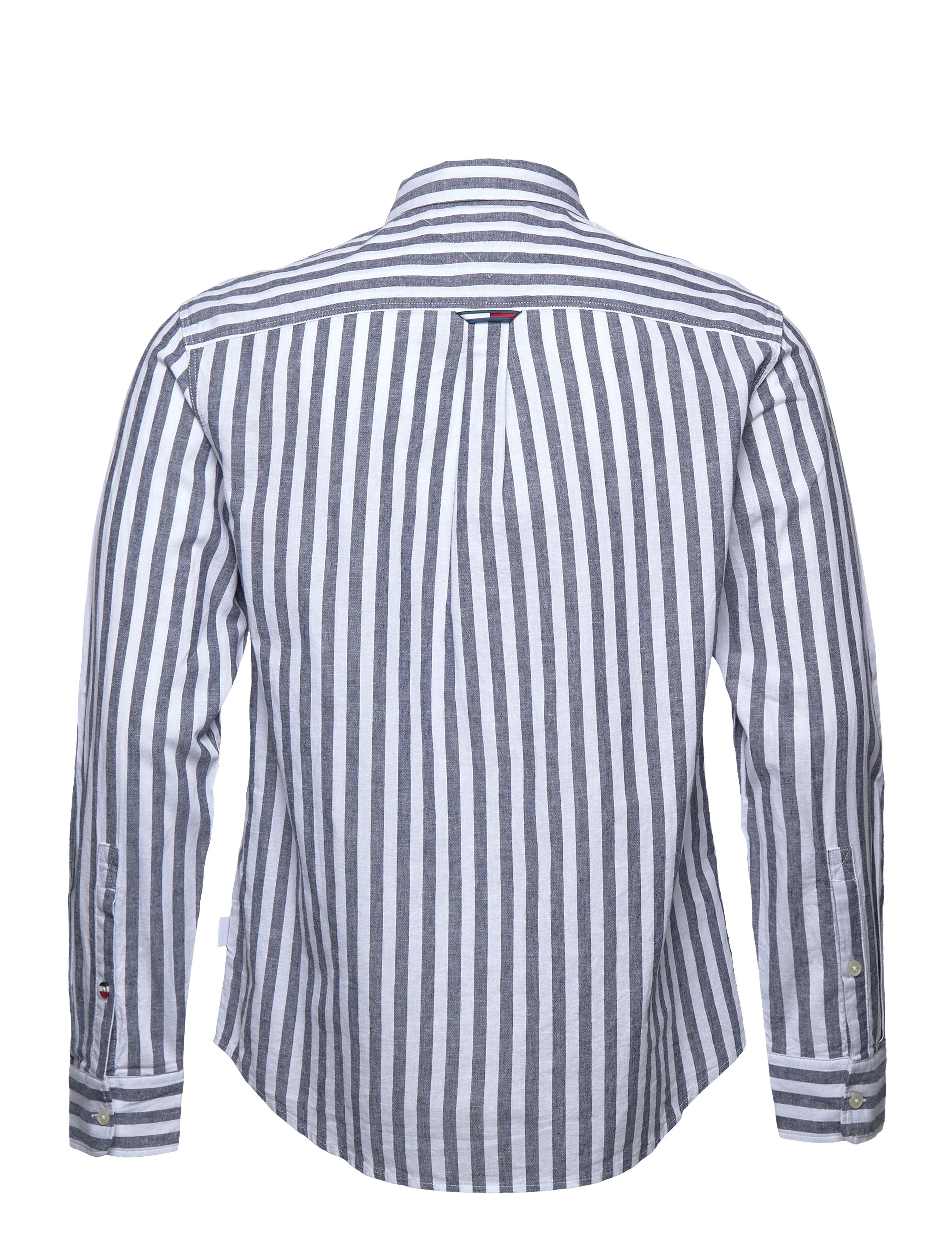 Tommy Jeans - TJM CLSC LS STRIPE LINEN SHIRT - twilight navy stripe - 1