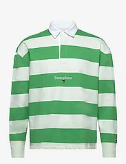 Tommy Jeans - TJM SERIF LINEAR STRIPE RUGBY - coastal green stripe - 0