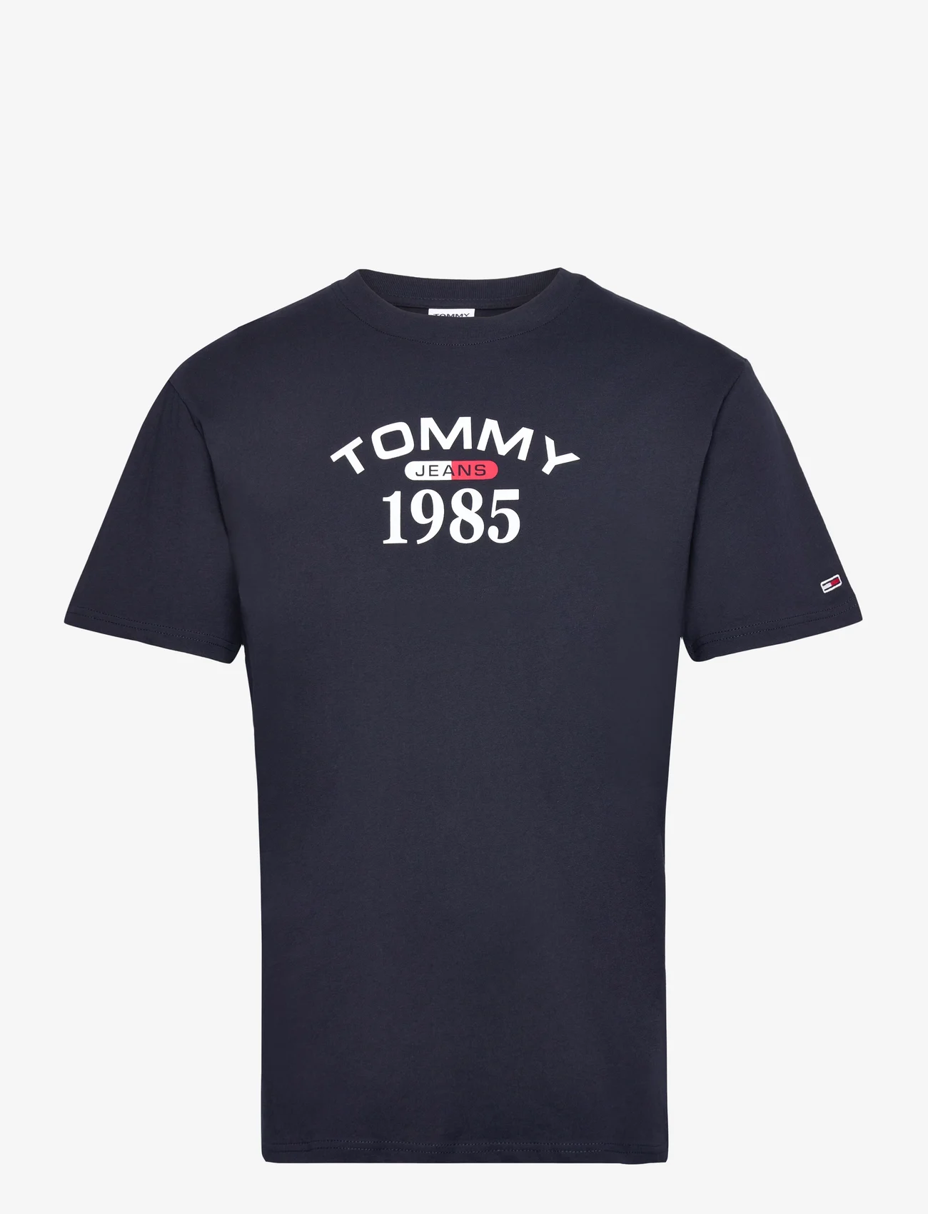 Tommy Jeans - TJM CLSC 1985 RWB CURVED TEE - mažiausios kainos - desert sky - 0