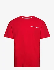 Tommy Jeans - TJM CLSC LINEAR CHEST TEE - kortärmade t-shirts - deep crimson - 0
