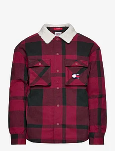 TJM CHECK SHERPA LINED OVERSHIRT, Tommy Jeans