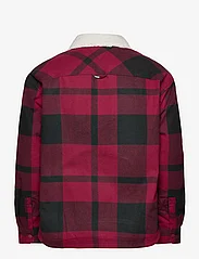 Tommy Jeans - TJM CHECK SHERPA LINED OVERSHIRT - män - rouge check - 1