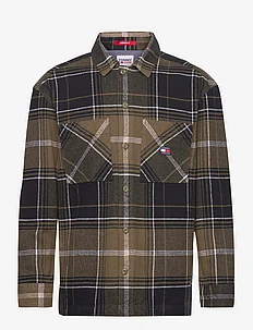 TJM BRUSHED CHECK OVERSHIRT, Tommy Jeans