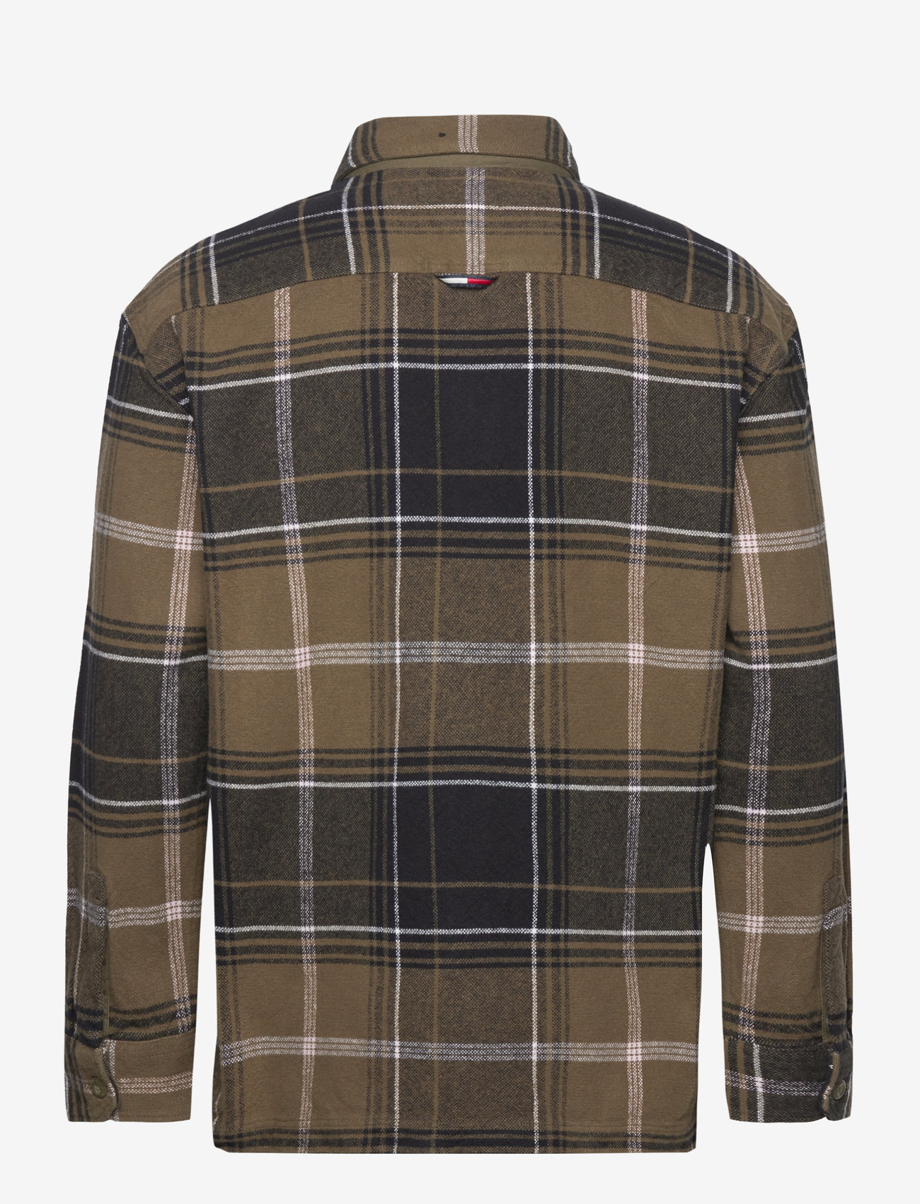 Tommy Jeans - TJM BRUSHED CHECK OVERSHIRT - drab olive green check - 1
