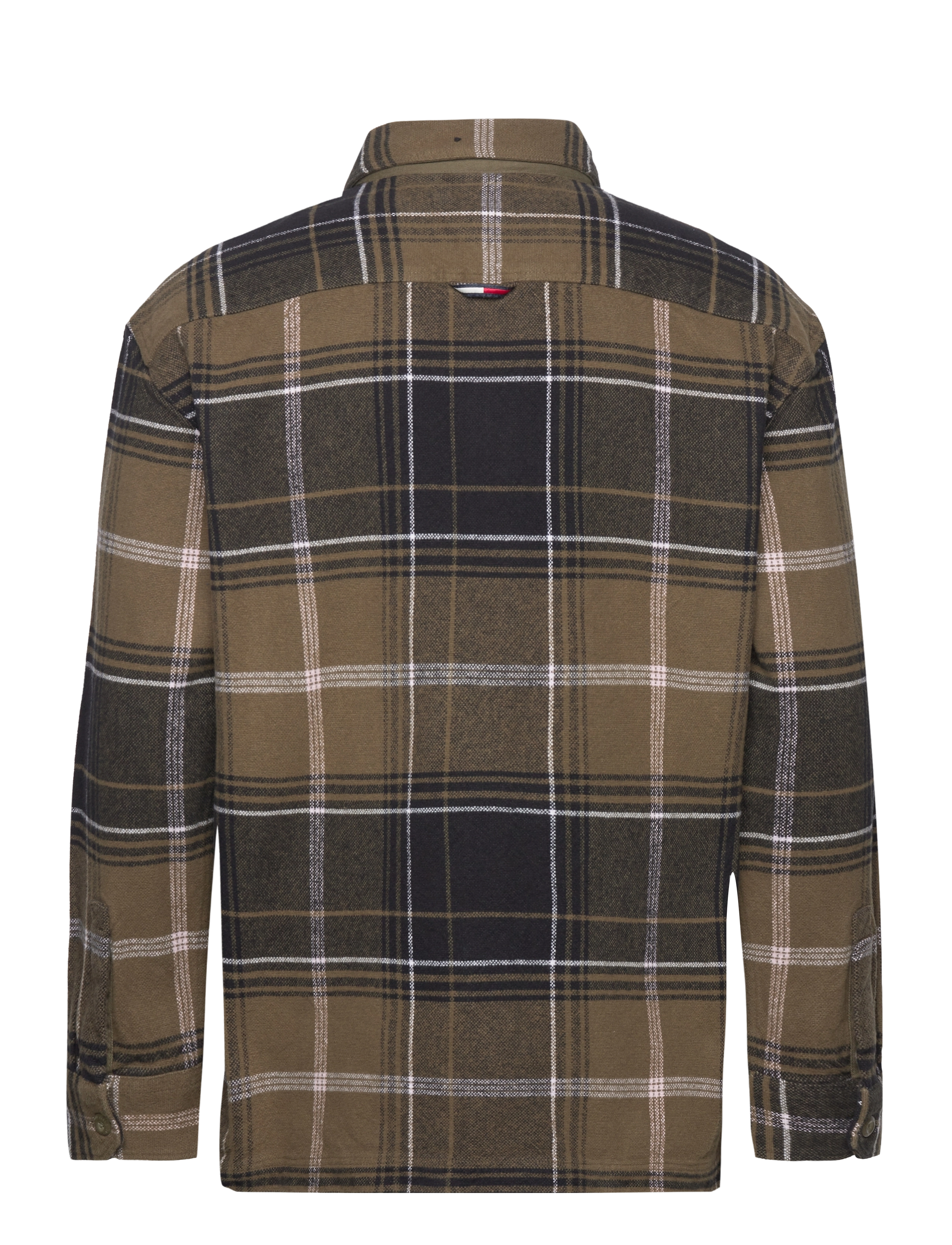 Tommy Jeans - TJM BRUSHED CHECK OVERSHIRT - drab olive green check - 1