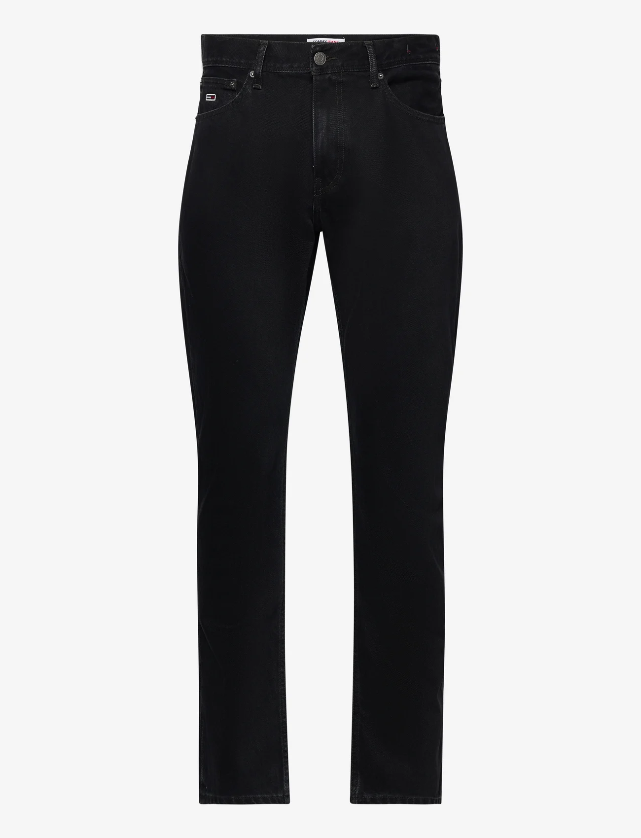 Tommy Jeans - ETHAN RLXD STRGHT DG4085 - regular piegriezuma džinsa bikses - denim black - 0