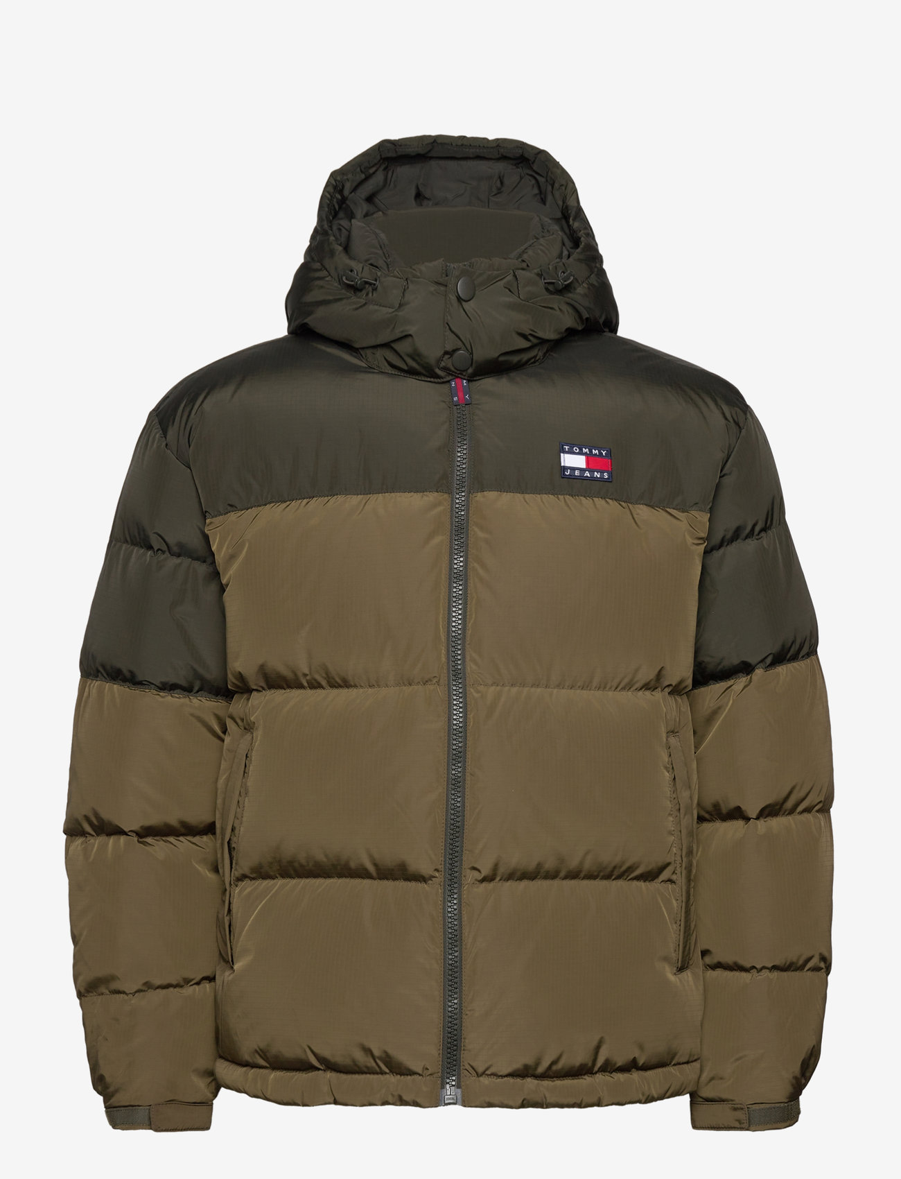 Tommy Jeans - TJM ALASKA COLORBLOCK PUFFER - drab olive green - 0
