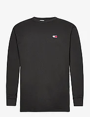 Tommy Jeans - TJM CLSC XS BADGE L/S TEE - basic t-shirts - black - 0