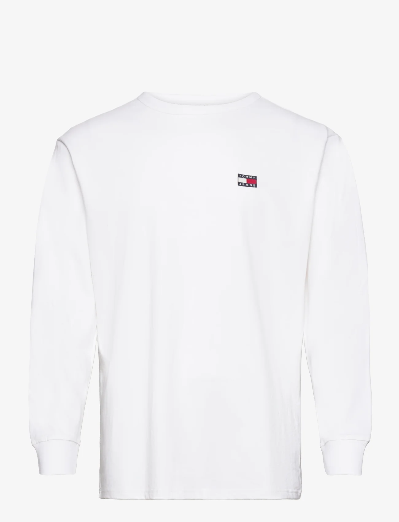Tommy Jeans - TJM CLSC XS BADGE L/S TEE - basic t-shirts - white - 0