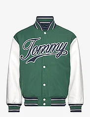 Tommy Jeans - TJM LETTERMAN JACKET EXT - kevättakit - court green / multi - 0