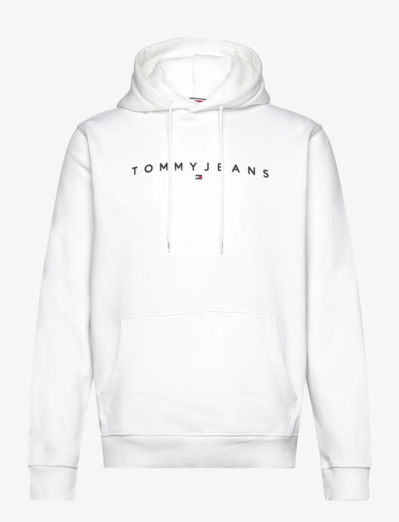 Tommy Jeans - TJM REG LINEAR LOGO HOODIE EXT - hoodies - white - 0