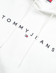 Tommy Jeans - TJM REG LINEAR LOGO HOODIE EXT - džemperiai su gobtuvu - white - 2