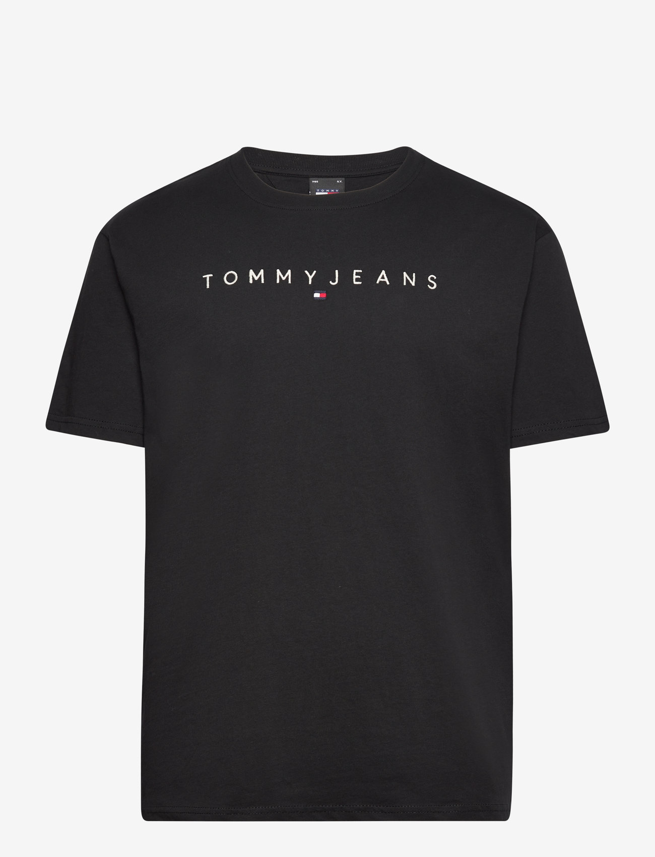 Tommy Jeans - TJM REG LINEAR LOGO TEE EXT - black - 0