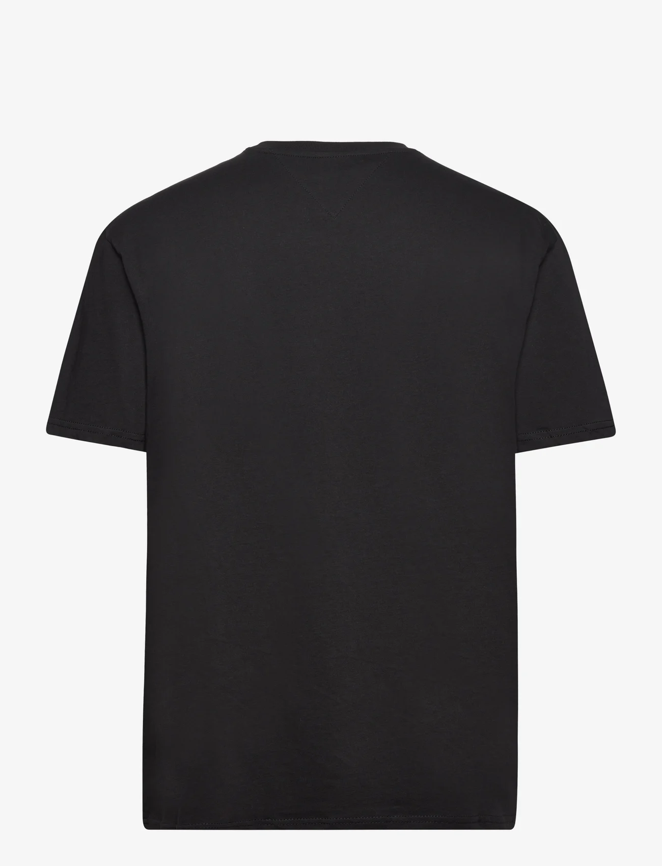 Tommy Jeans - TJM REG LINEAR LOGO TEE EXT - kortärmade t-shirts - black - 1