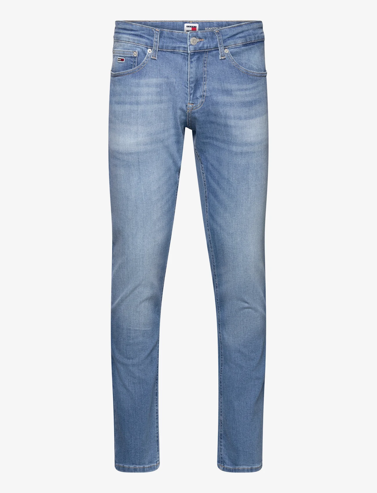 Tommy Jeans - SCANTON SLIM AH1236 - džinsa bikses ar tievām starām - denim medium - 0