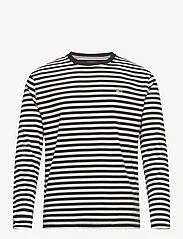 Tommy Jeans - TJU BASIC STRIPED LS TEE - long-sleeved t-shirts - black / stripe - 0