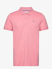 Tommy Jeans - TJM SLIM PLACKET POLO EXT - lyhythihaiset - tickled pink - 0