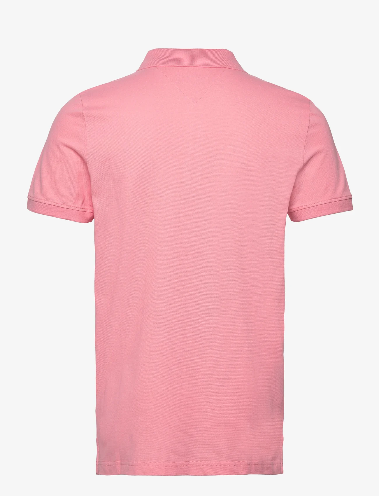 Tommy Jeans - TJM SLIM PLACKET POLO EXT - lyhythihaiset - tickled pink - 1