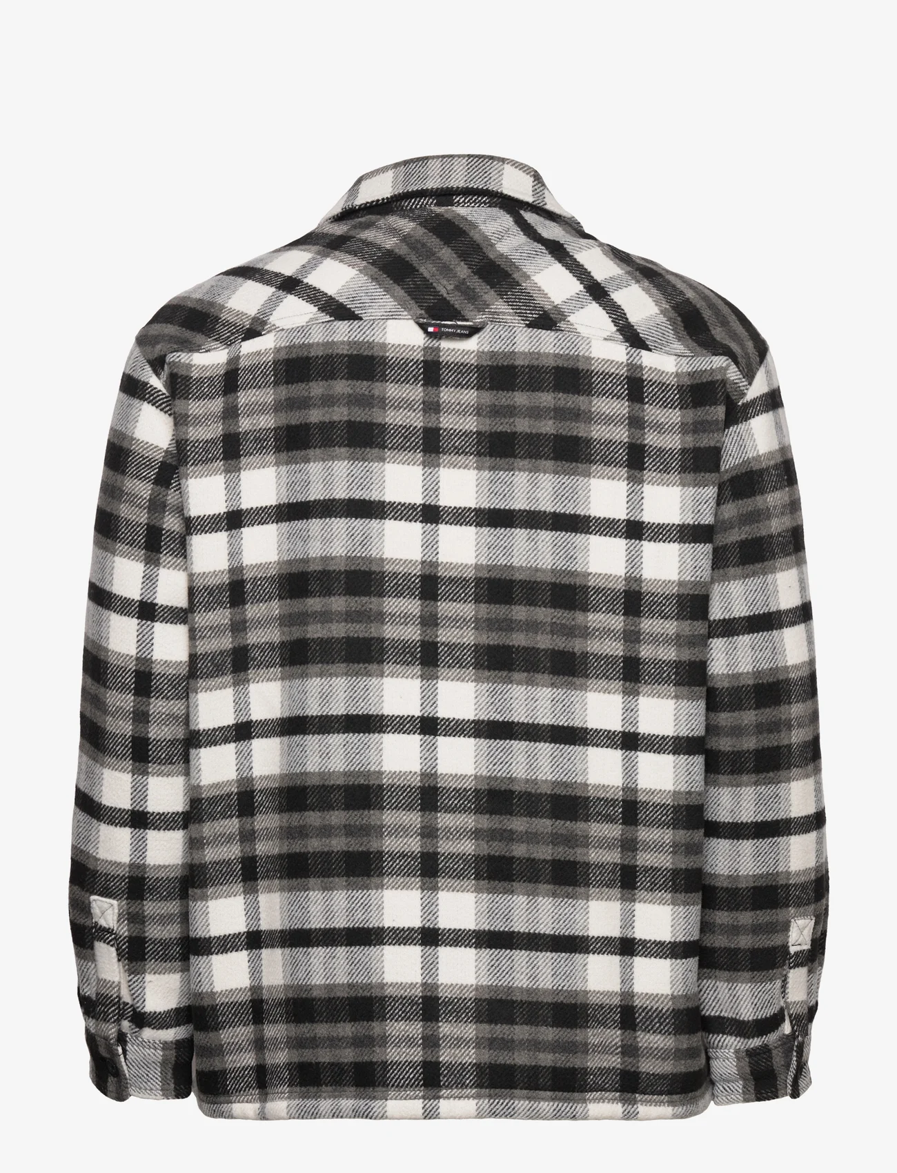Tommy Jeans - TJM FLEECE LINED CHECK SHIRT EXT - mehed - black check - 1