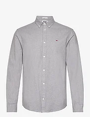 Tommy Jeans - TJM REG BRUSHED GRINDLE SHIRT - basic skjortor - silver grey htr - 0