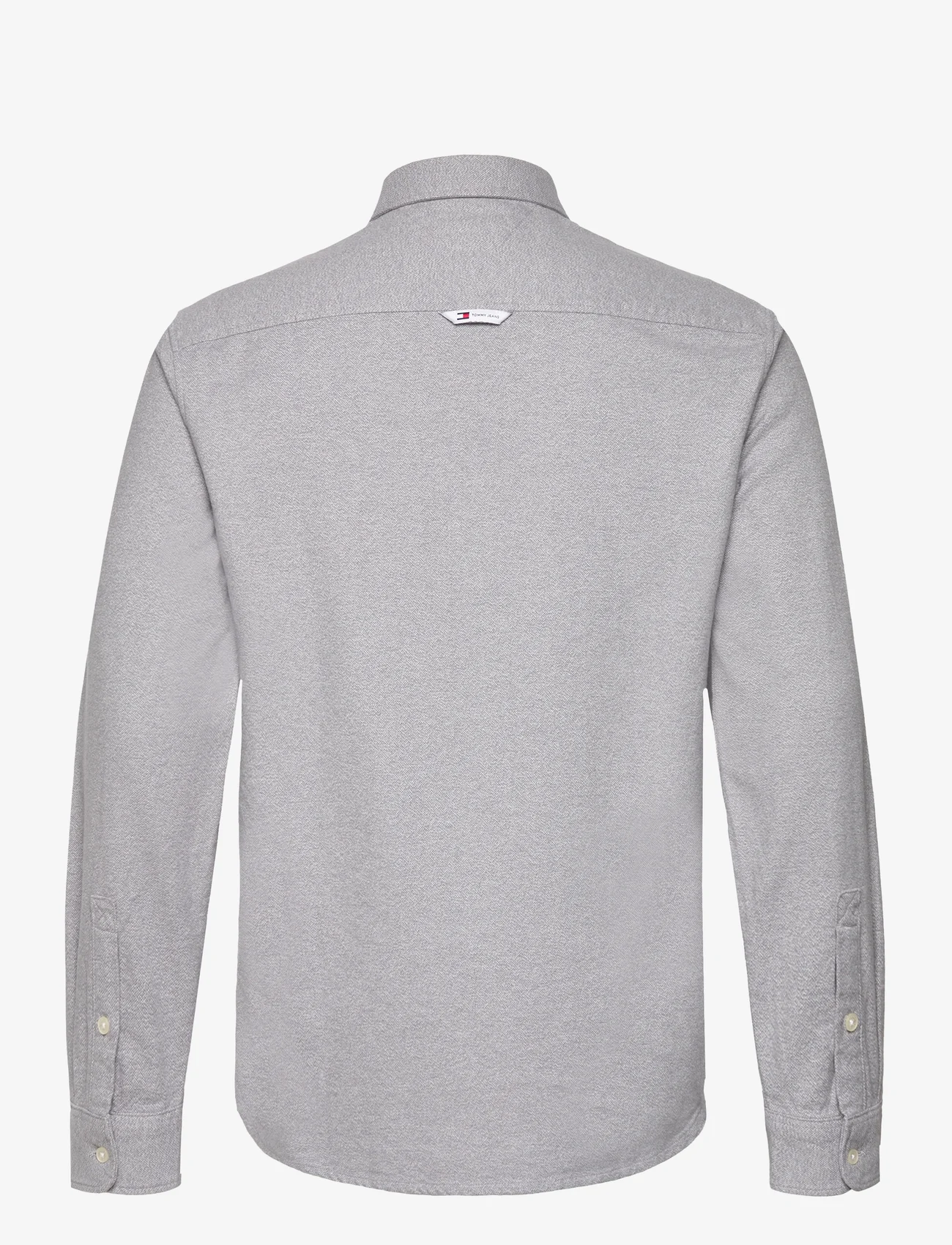 Tommy Jeans - TJM REG BRUSHED GRINDLE SHIRT - basic skjorter - silver grey htr - 1