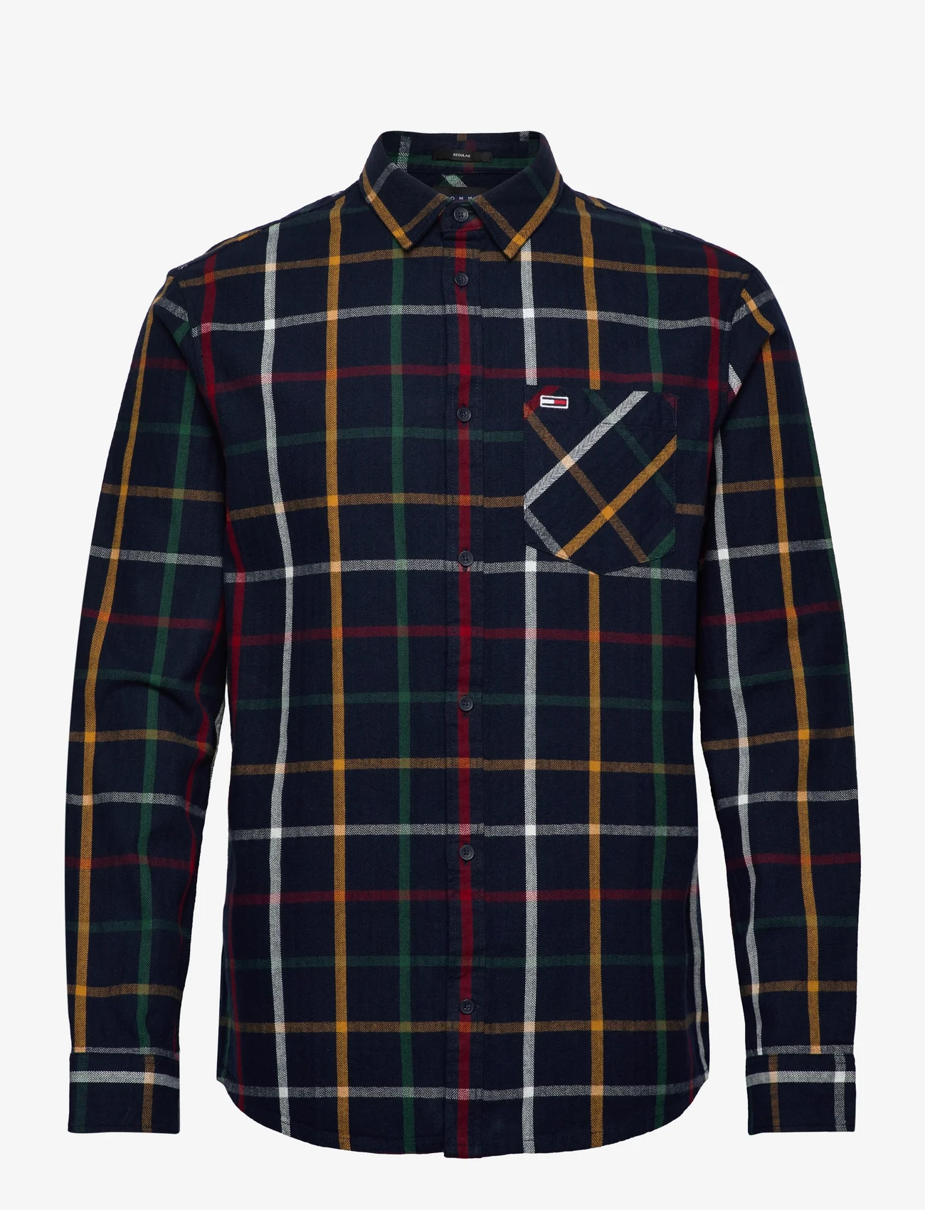Tommy Jeans - TJM REG CHECK FLANNEL SHIRT - geruite overhemden - dark night navy check - 0