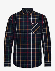 Tommy Jeans - TJM REG CHECK FLANNEL SHIRT - ternede skjorter - dark night navy check - 0