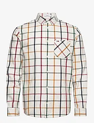 Tommy Jeans - TJM REG CHECK FLANNEL SHIRT - geruite overhemden - white check - 0