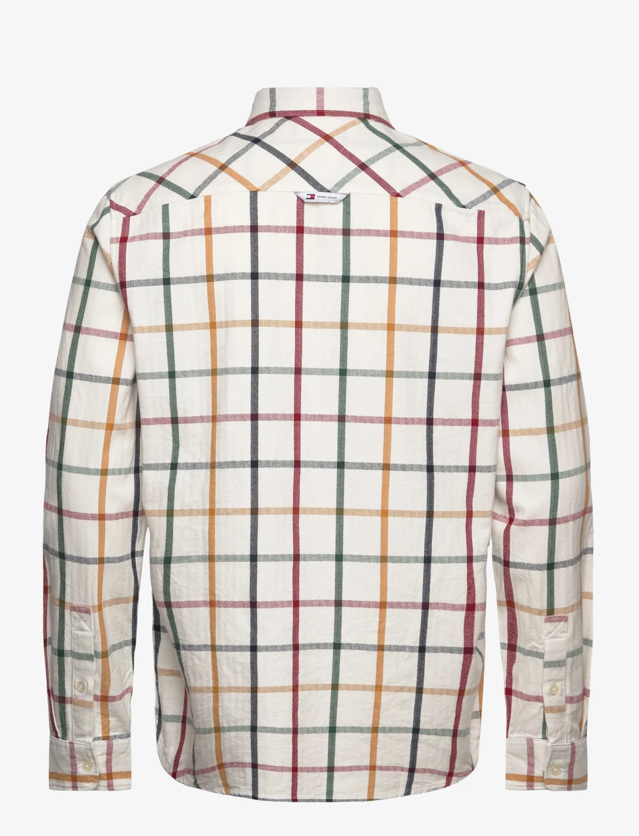 Tommy Jeans - TJM REG CHECK FLANNEL SHIRT - geruite overhemden - white check - 1