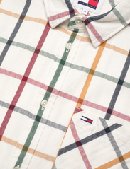 Tommy Jeans - TJM REG CHECK FLANNEL SHIRT - ternede skjorter - white check - 3
