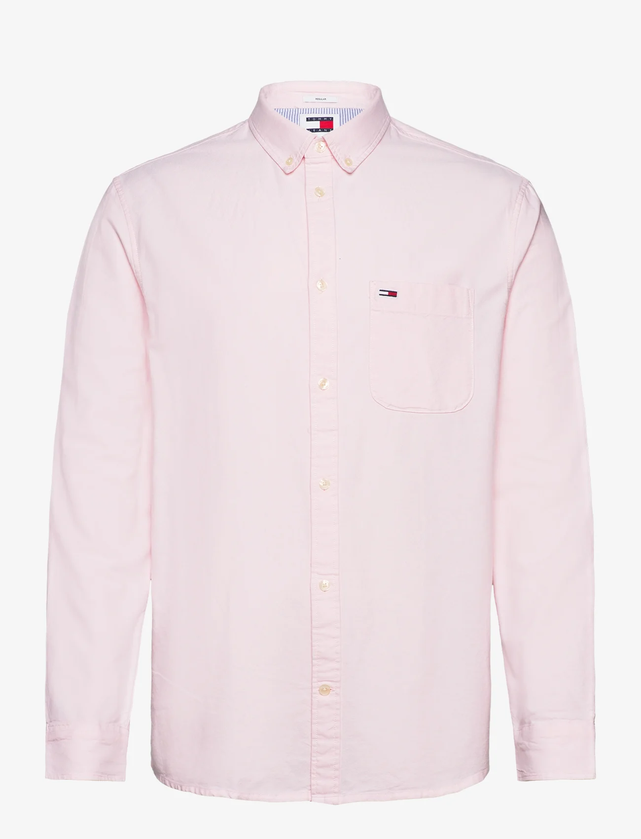 Tommy Jeans - TJM REG OXFORD SHIRT - oxford stila krekli - pink crystal - 0
