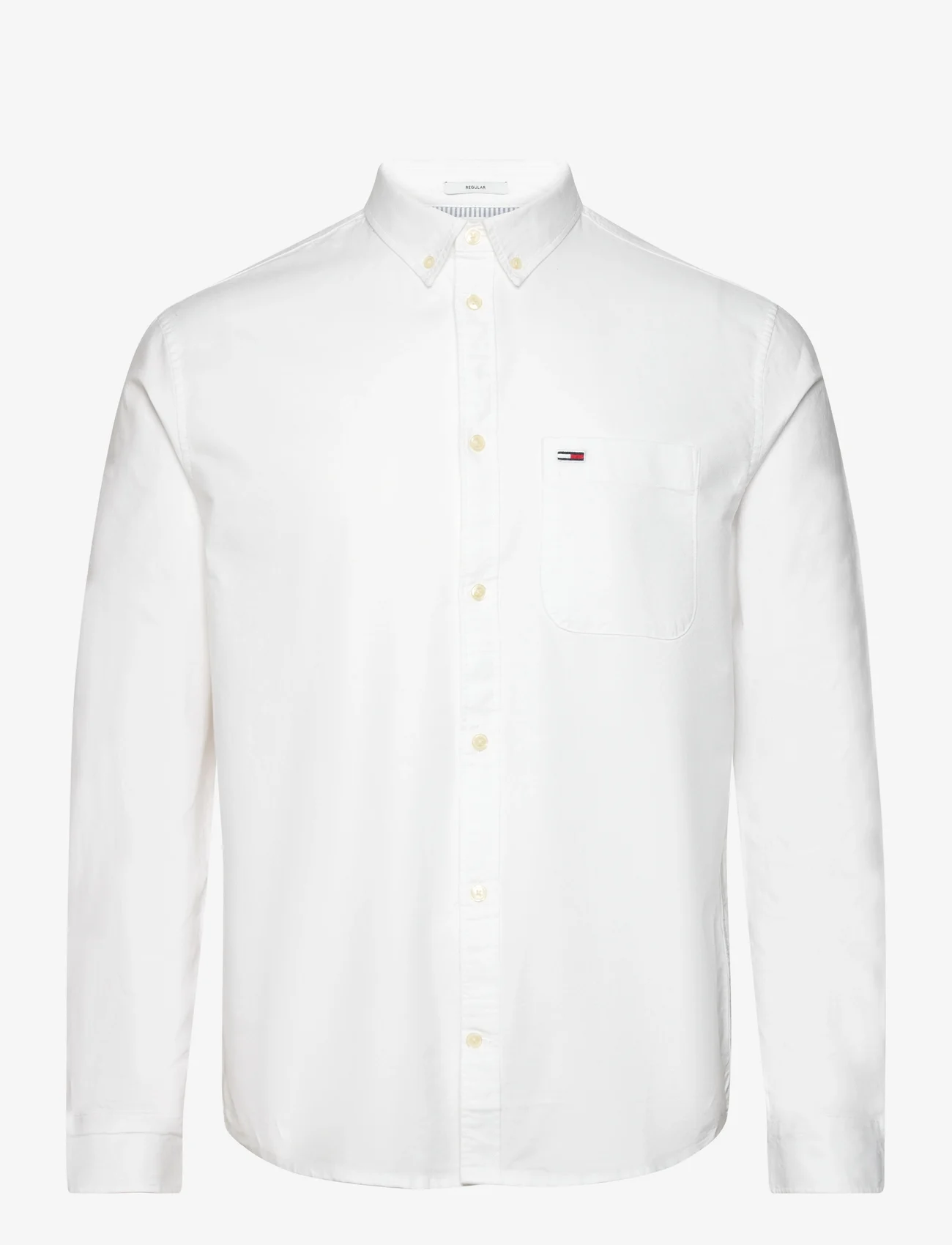 Tommy Jeans - TJM REG OXFORD SHIRT - oksfordo marškiniai - white - 0