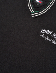 Tommy Jeans - TJM RLX VARSITY KNITTED VEST - gestrickte westen - black - 2