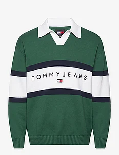 TJM RLX TROPHY NECK RUGBY, Tommy Jeans
