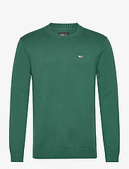 Tommy Jeans - TJM SLIM ESSNTLS C-NECK SWEATER - knitted round necks - court green - 0
